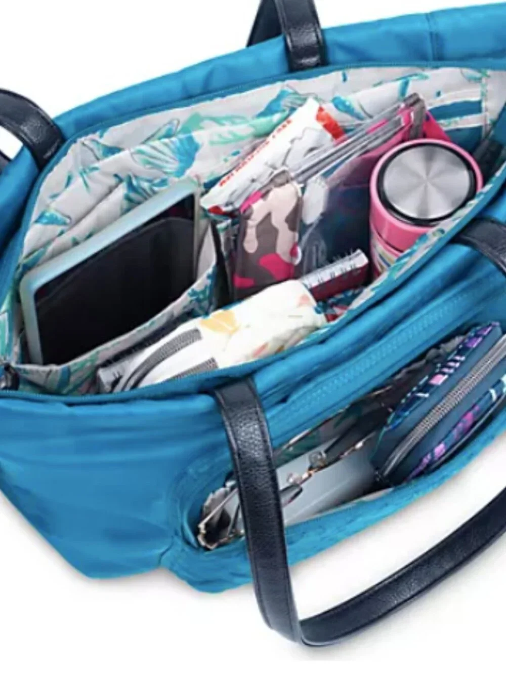 Lug Arpeggio - Quilted Tote - Ocean Blue - Picture 4 of 6